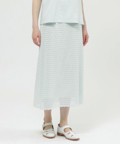 【ウォッシャブル】サークルフルールケミカルレース　スカート