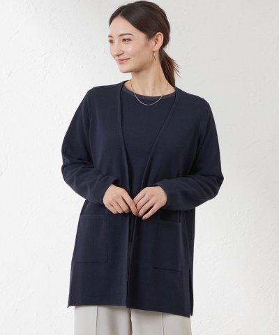 クリアコットンニットカーデガン