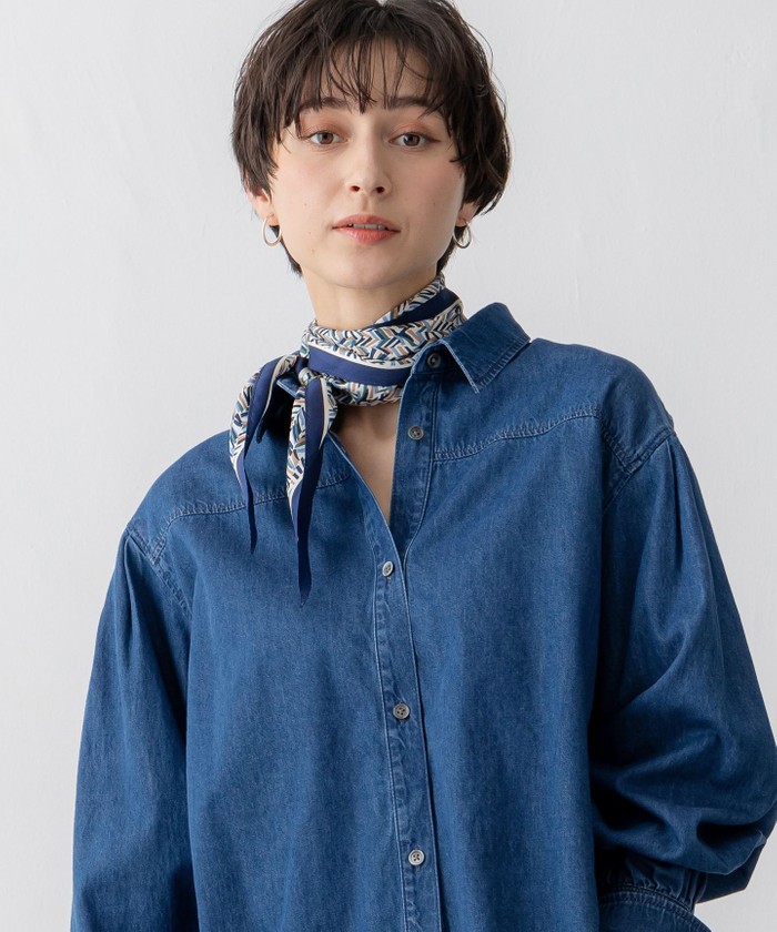 シルクネップヘリンボーン オールインワン ワンピース(506982742