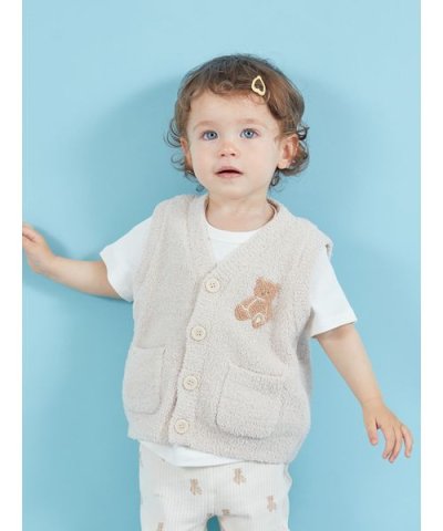 【限定カラーあり】【BABY】パウダーベアベスト