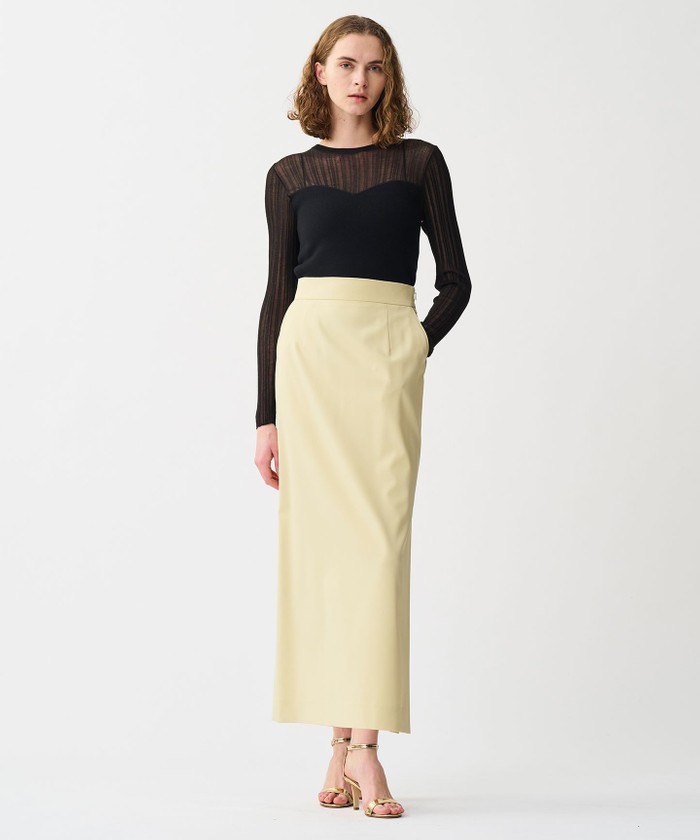 UNCRAVE 【洗濯機洗い可】ツイミーツイル Iラインスカート イエロー 1 UNCRAVE 【洗濯機洗い可】ツイミーツイル Iラインスカート イエロー 1