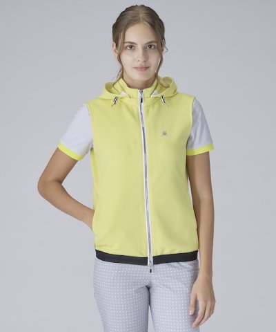 フード取り外し可能フルオープンベスト