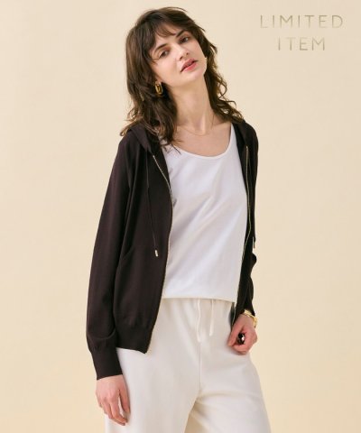 【WEB限定・洗える】MONSTERA / フーデットニット