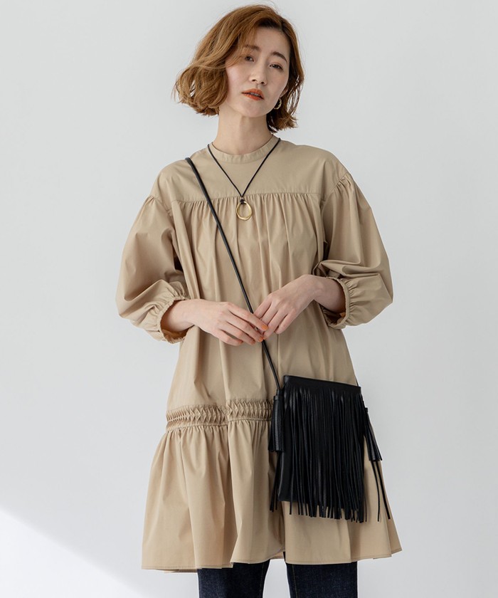 ベージュドレス ベージュ系｜ワンピース・ドレス｜23区(ニジュウサンク)｜阪急百貨店