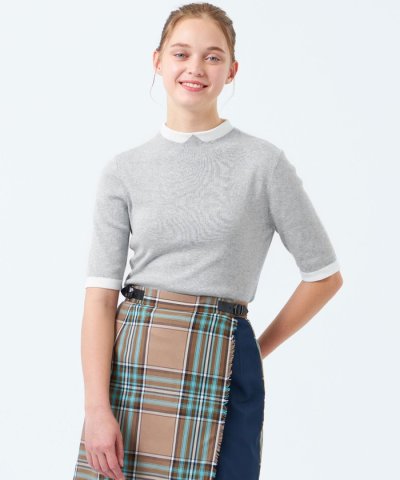 【2025年春夏モデル】Cleric Collar Knit ハーフスリーブ