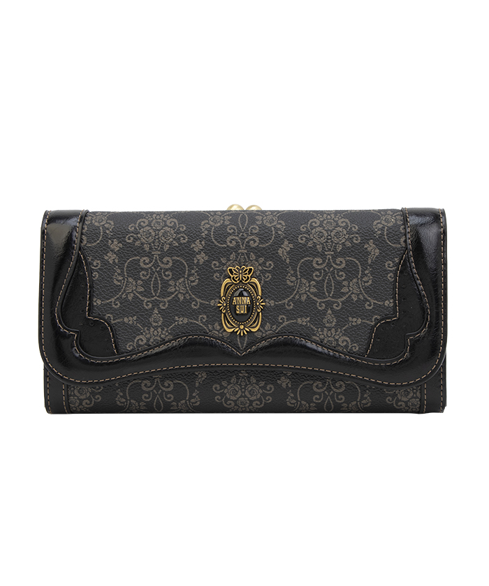 ANNA SUI アナスイ 長財布 ルーミー がま口 フラップ エナメル ルーミー 口金フラップ長財布(507038917)｜阪急百貨店公式通販