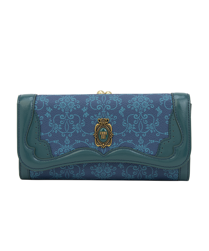 国内配送★ANNA SUI★リーブル 口金長財布 ダマスクローズ柄 リーブル 口金長財布(507933617)｜阪急百貨店公式通販サイト