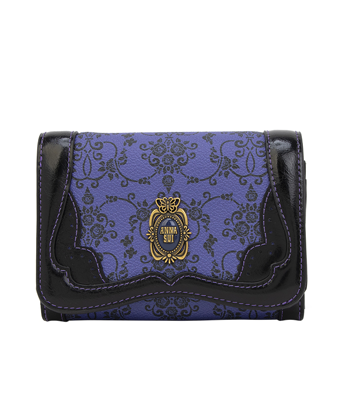 ANNASUI(バッグ) リーブル 内Lファスナー二つ折り財布 パープル F ANNASUI(バッグ) リーブル 内Lファスナー二つ折り財布 パープル F