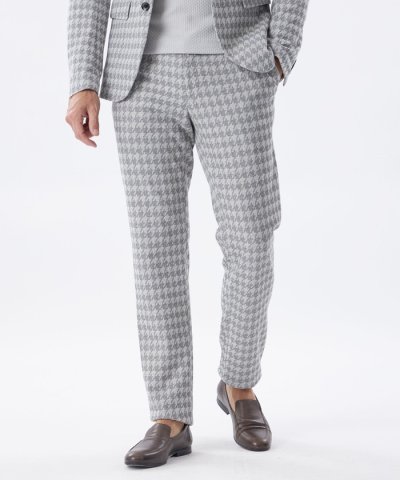 【PRIMA COLLECTION】【セットアップ着用可】千鳥ジャカードリネンミ