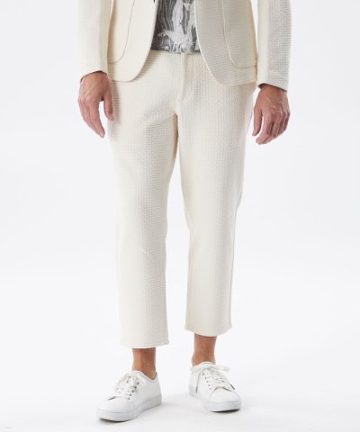 【PRIMA COLLECTION】【セットアップ着用可】スクエアジャカードクロ