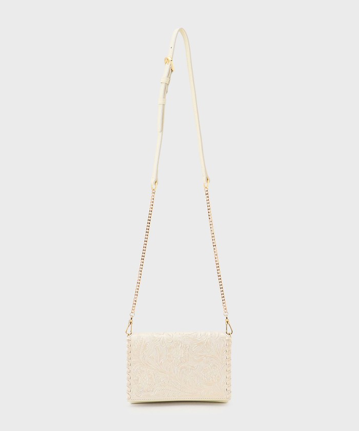 GRACECONTINENTAL ChainShoulderbag パールホワイト F GRACECONTINENTAL ChainShoulderbag パールホワイト F