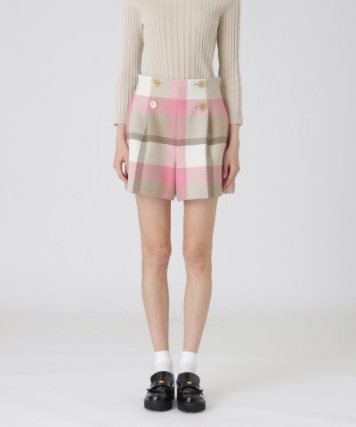 【一部店舗限定】クレストブリッジチェックツィードショートパンツ