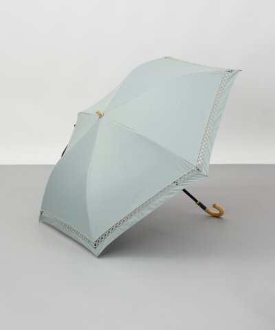 トーションレース晴雨兼用パラソル（２段折り・トップフラット）