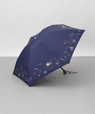 刺しゅう晴雨兼用パラソル（折りたたみ傘）