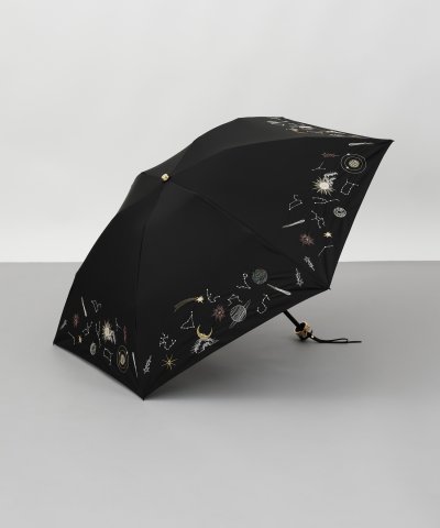 刺しゅう晴雨兼用パラソル（折りたたみ傘）