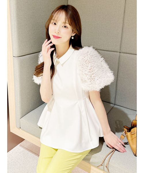 【未使用】celford 襟付きブラウス36 2024ss 中古・古着通販】CELFORD (セルフォード) 襟付きブラウス ピンク