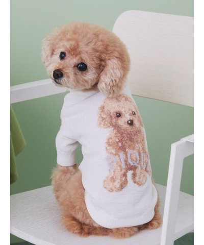 【CAT&DOG】トイプードルジャガードハイネックプルオーバー