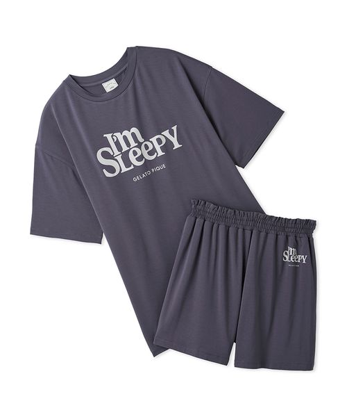 接触冷感】カラフルレーヨンロゴBIGTシャツ＆ショートパンツ