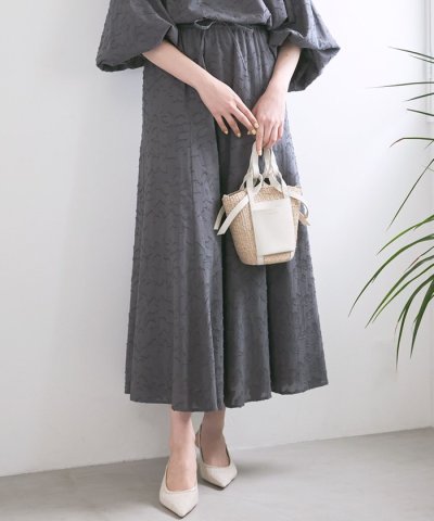 【SLOW/一部店舗限定】コットンジャカード スカート