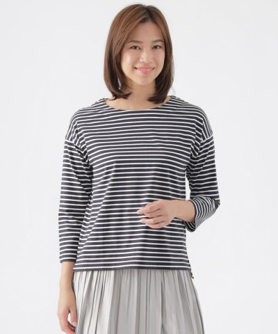 【ウォッシャブル】スマイル天竺プルオーバーカットソー