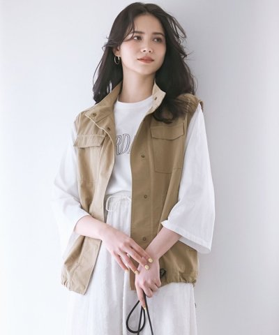【SLOW/一部店舗限定】MVSコットン フレア袖 ロゴTシャツ