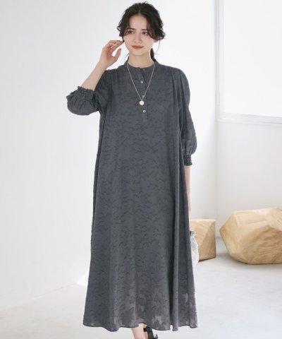 【SLOW/一部店舗限定】コットンジャカード ワンピース