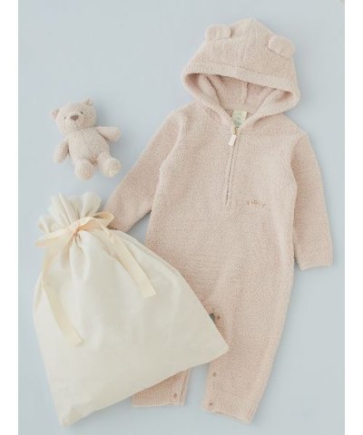 【ラッピング済み】【BABY】パウダーベアロンパース＆ぬいぐるみSET