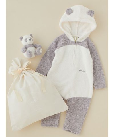 【ラッピング済み】【BABY】パウダーアニマルロンパース＆ぬいぐるみSET
