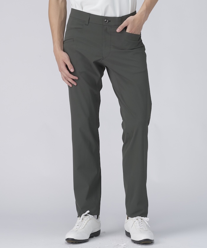 LANVINSPORT ストレッチピケロングパンツ【接触冷感/UV】 カーキ 79 LANVINSPORT ストレッチピケロングパンツ【接触冷感/UV】 カーキ 79