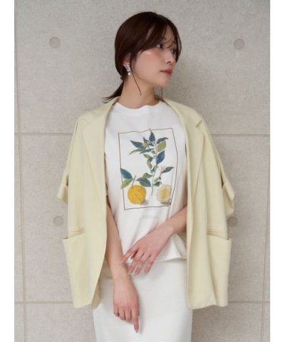 ボタニカルアートプリントTシャツ