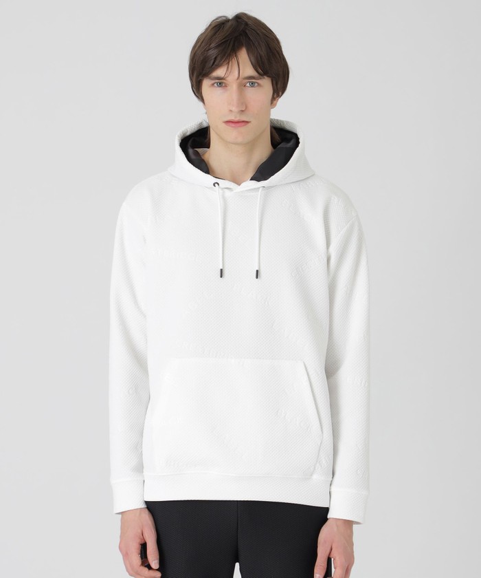 ブラックレーベルクレストブリッジ エンボスロゴハニカムフーディー パーカー M ブラックレーベルクレストブリッジ BLACK LABEL CRESTBRIDGE