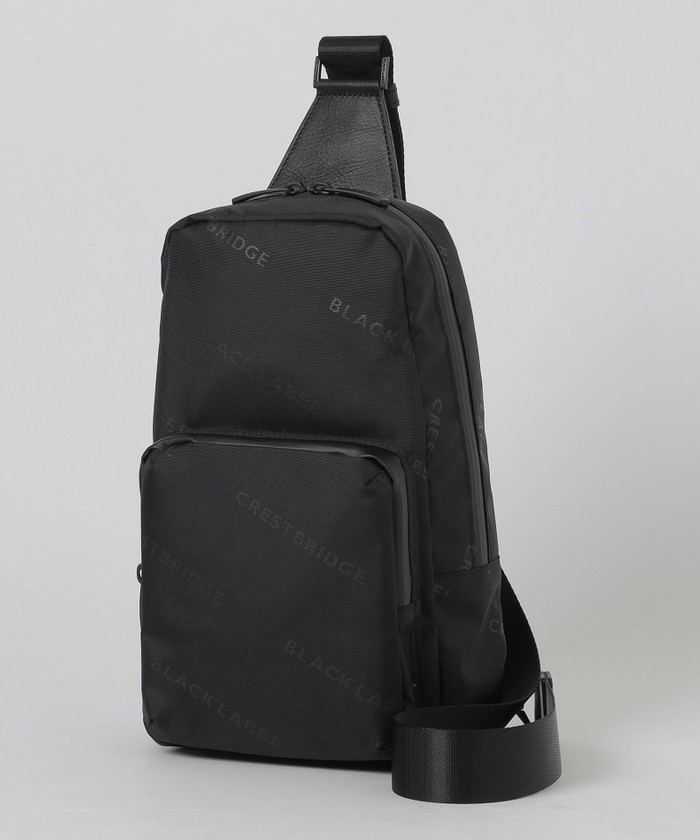 【新品】ブラックレーベル・クレストブリッジ 　ランダムロゴプリントマルチケース エンボスレザークレストブリッジチェックマルチキーケース