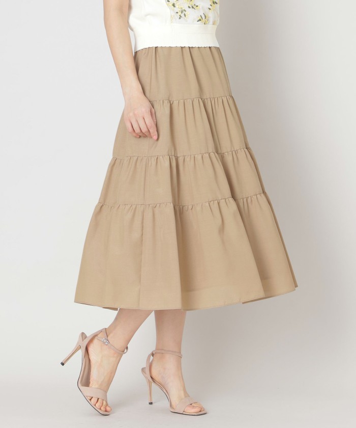 ベージュ系｜Aラインスカート｜TO BE CHIC(トゥー ビー シック
