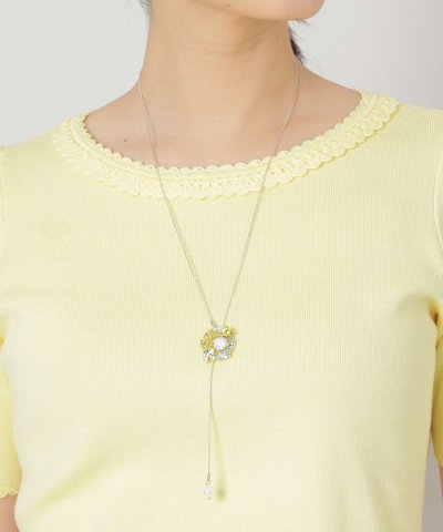 フラワーブーケ スライドネックレス