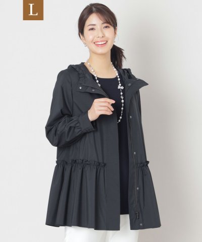 【L】【はっ水】ハイカウントタフタ スプリングコート