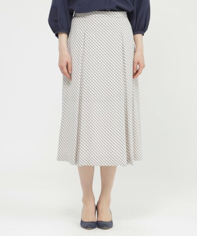 【WEB・一部店舗限定/ウォッシャブル】トライアングルプリント　スカート