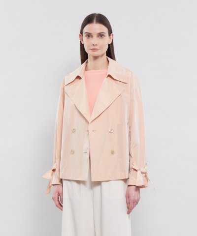 ライトメモリータフタ ショートトレンチコート