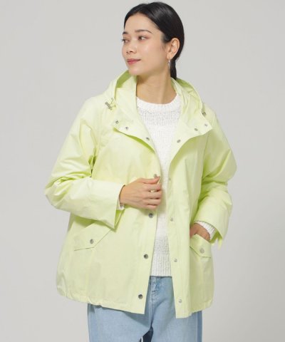 【ウォッシャブル】【はっ水】ライトタフタフーデッドブルゾン