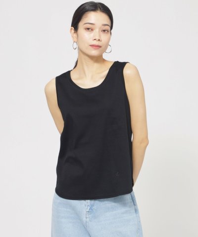 【ウォシャブル】【接触冷感】シルケットコットンタンクトップ