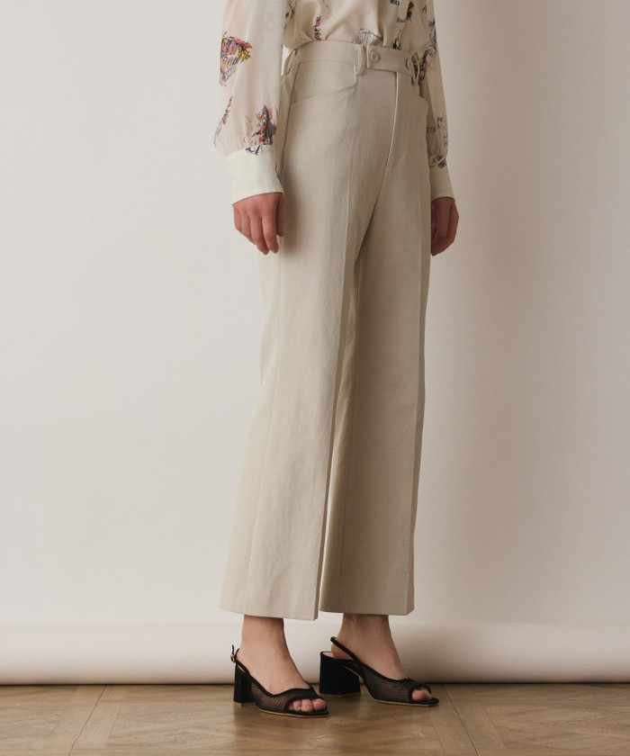 GRACECONTINENTAL ストレッチフレアパンツ ベージュ 38