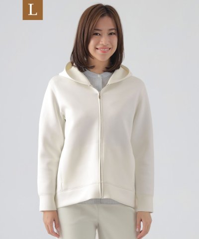 【L】【ウォッシャブル】エアロカプセルベアダンボールジップアップパーカー
