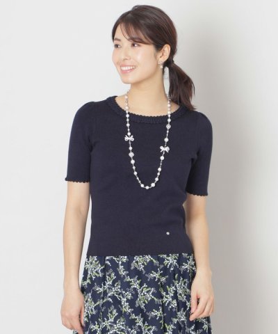 クロシェ編み プルオーバーニット