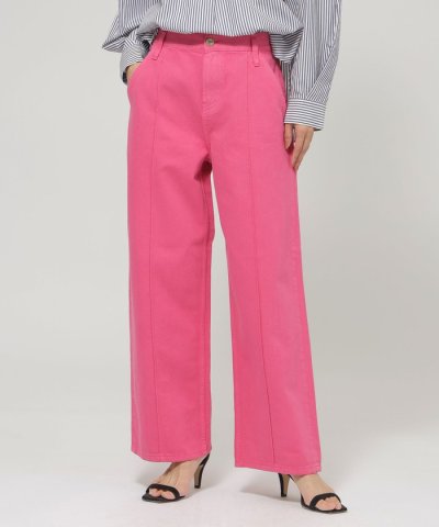 【ウォッシャブル】ライトオンスストレートフレアデニム