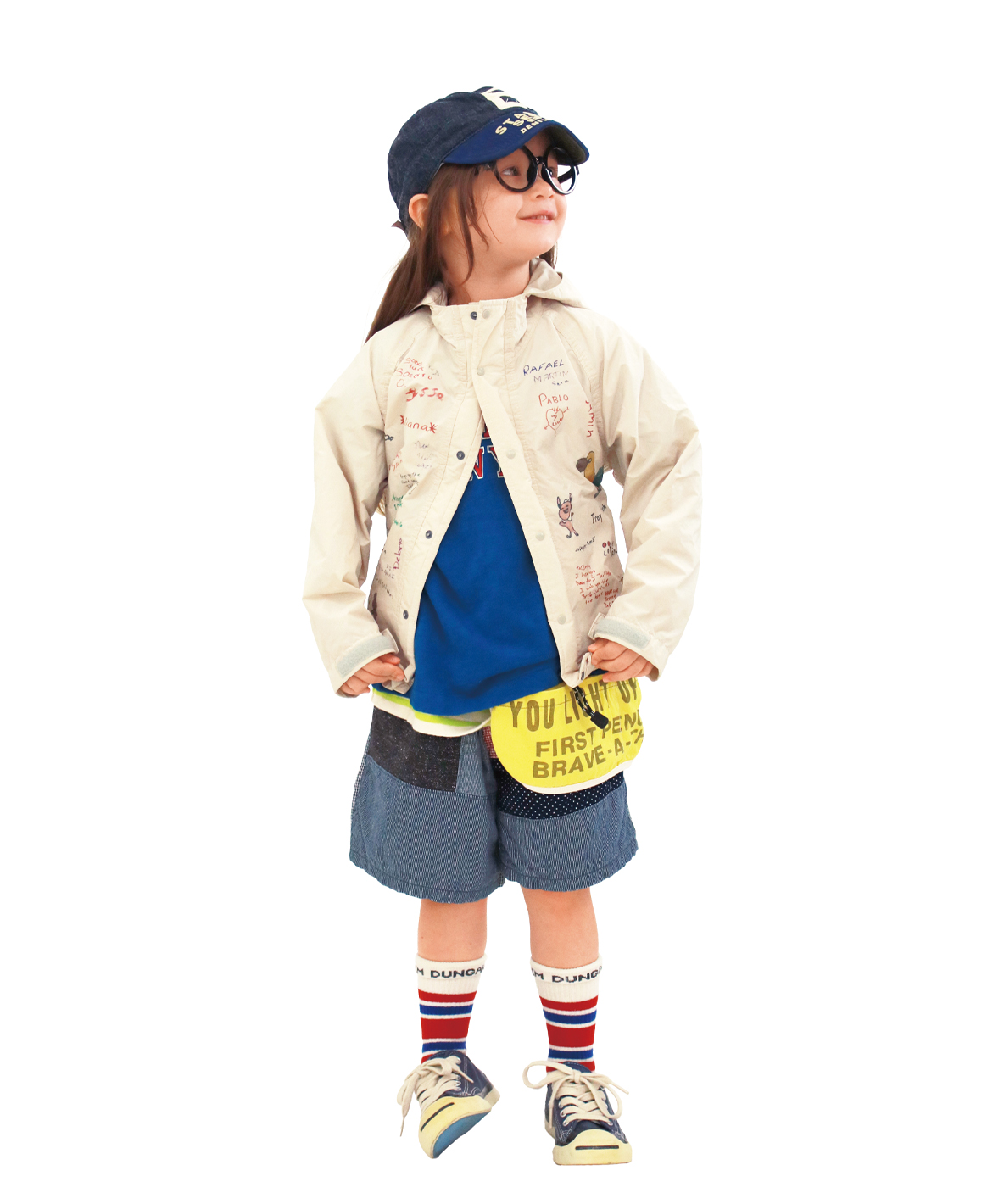 DENIMDUNGAREE デニムダンガリー DENIM DUNGAREE Indigo Houndstoo ネイビー 130 DENIMDUNGAREE デニムダンガリー DENIM DUNGAREE Indigo Houndstoo ネイビー 130