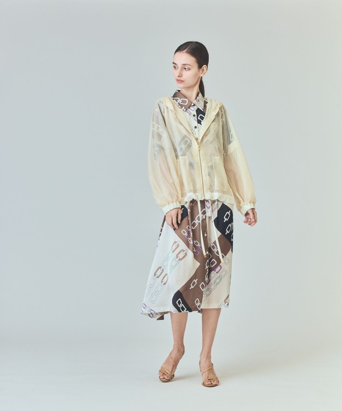 GRACECONTINENTAL マクラメメッシュフーディー キナリ 36 GRACECONTINENTAL マクラメメッシュフーディー キナリ 36