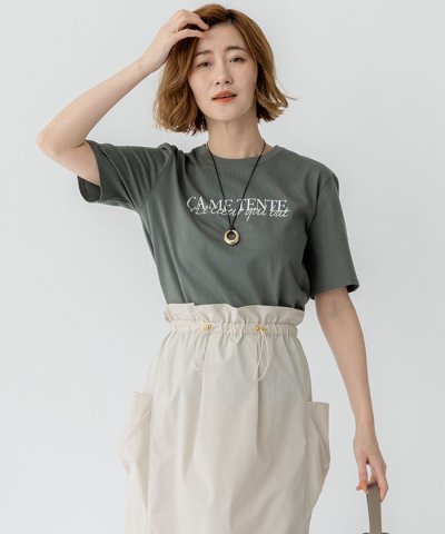 【洗える】CA ME TENTE ロゴ TEE