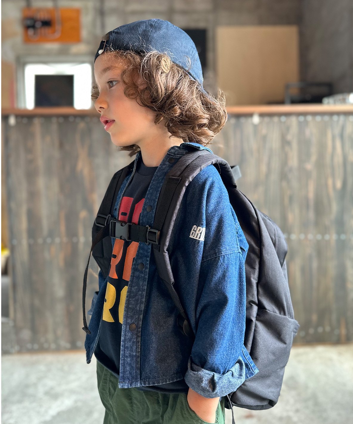 GROOVYCOLORS グルーヴィーカラーズ GROOVY COLORS 8oz Denim HAMBU ネイビー 100 GROOVYCOLORS グルーヴィーカラーズ GROOVY COLORS 8oz Denim HAMBU ネイビー 100
