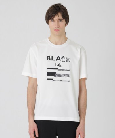 【BLACK lab.】マーブルロゴグラフィックTシャツ