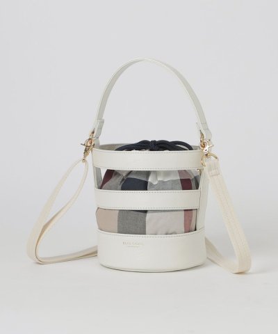 レザーメッシュバケツミニショルダー