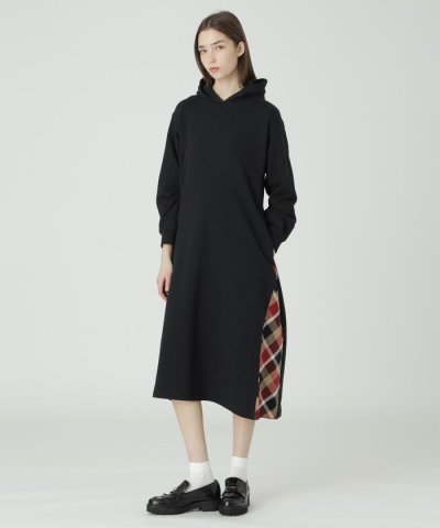 【一部店舗限定】ベーシック裏毛フードワンピース